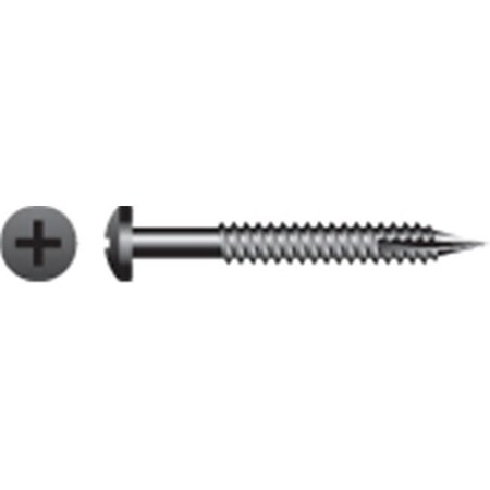 Strong-Point Self-Drilling Screw, #6-20 x 1-1/4 in, Black Oxide Finish, Square Drive XQ5